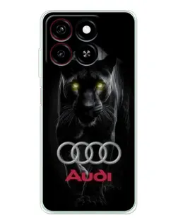 Чехол для ZTE Blade A35 с картинкой «Пантера и Audi»