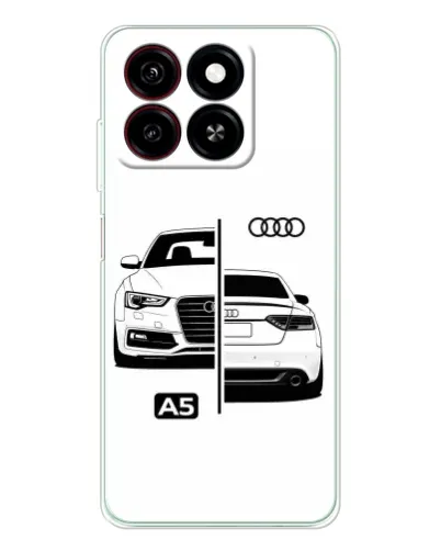 Чехол для ZTE Blade A35 с картинкой «Audi — контрастный дизайн» Чехол для ZTE Blade A35 с картинкой «Audi — контрастный дизайн»