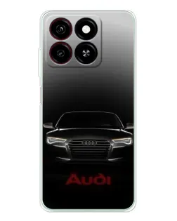 Чехол для ZTE Blade A35 с картинкой «Audi — градиентный контур»