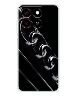 Чехол для ZTE Blade A35 с картинкой «Audi — абстрактные кольца»