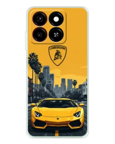 Чехол для ZTE Blade A35 с картинкой «Желтый Lamborghini город» Чехол для ZTE Blade A35 с картинкой «Желтый Lamborghini город»