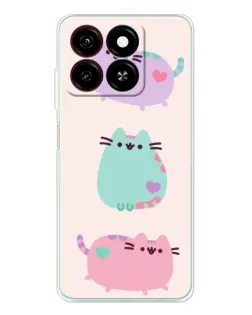 Чехол для ZTE Blade A35 с картинкой «Pusheen трио» Чехол для ZTE Blade A35 с картинкой «Pusheen трио»