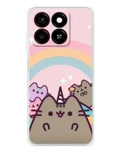 Чехол для ZTE Blade A35 с картинкой «Единорог Pusheen» Чехол для ZTE Blade A35 с картинкой «Единорог Pusheen»