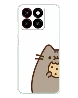Чехол для ZTE Blade A35 с картинкой «Пушин с печеньем»