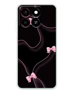 Чехол для ZTE Blade A35 с картинкой «Розовые ленты»