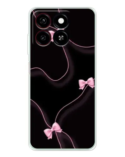Чехол для ZTE Blade A35 с картинкой «Розовые ленты»
