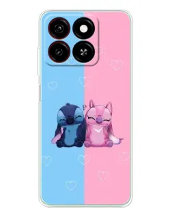 Чехол для ZTE Blade A35 с картинкой «Stitch и Angel Love» Чехол для ZTE Blade A35 с картинкой «Stitch и Angel Love»