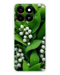 Чехол для ZTE Blade A35 с картинкой «Ландыши в зелени»