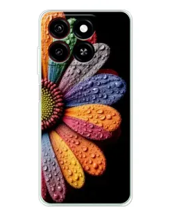 Чехол для ZTE Blade A35 с картинкой «Радужный цветок»