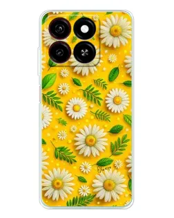 Чехол для ZTE Blade A35 с картинкой «Ромашковое солнце»