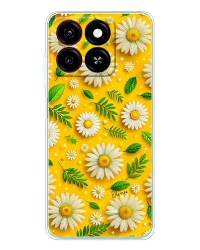 Чехол для ZTE Blade A35 с картинкой «Ромашковое солнце»