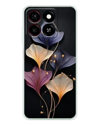 Чехол для ZTE Blade A35 с картинкой «Лиловые цветы грации»