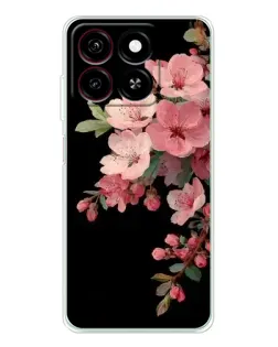 Чехол для ZTE Blade A35 с картинкой «Розовая ветка сакуры»