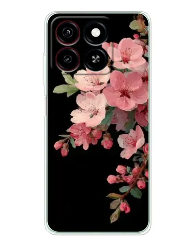 Чехол для ZTE Blade A35 с картинкой «Розовая ветка сакуры»