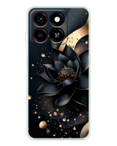 Чехол для ZTE Blade A35 с картинкой «Черный лотос»
