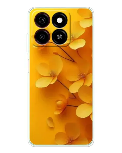 Чехол для ZTE Blade A35 с картинкой «Золотые лепестки»