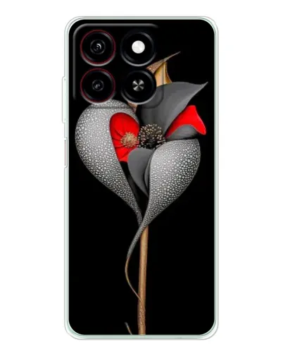 Чехол для ZTE Blade A35 с картинкой «Серебряный фантазийный цветок» Чехол для ZTE Blade A35 с картинкой «Серебряный фантазийный цветок»