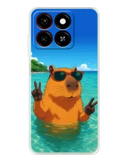 Чехол для ZTE Blade A35 с картинкой «Морская капибара» Чехол для ZTE Blade A35 с картинкой «Морская капибара»