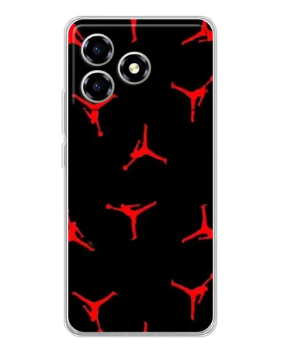 Чехол для ZTE Blade A36 с картинкой «Jordan Red Pattern»