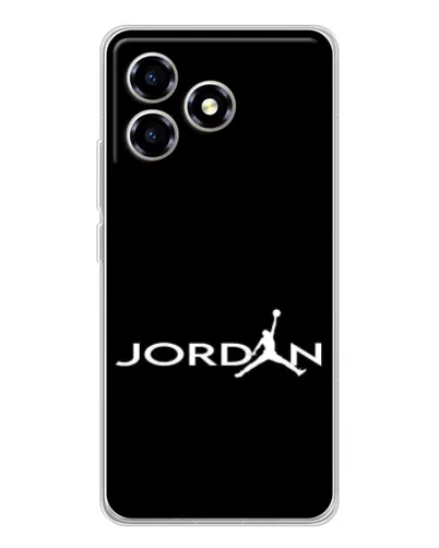 Чехол для ZTE Blade A36 с картинкой «Jordan White Logo»