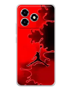 Чехол для ZTE Blade A36 с картинкой «Jordan Red Smoke»
