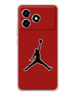 Чехол для ZTE Blade A36 с картинкой «Jordan Red Back»