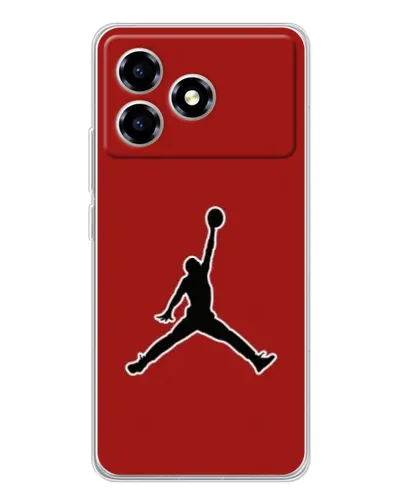Чехол для ZTE Blade A36 с картинкой «Jordan Red Back»
