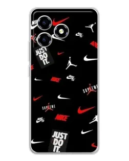 Чехол для ZTE Blade A36 с картинкой «Nike Mix Pattern»