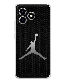 Чехол для ZTE Blade A36 с картинкой «Jordan Dark Carbon»