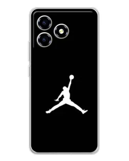 Чехол для ZTE Blade A36 с картинкой «Jordan Silhouette»