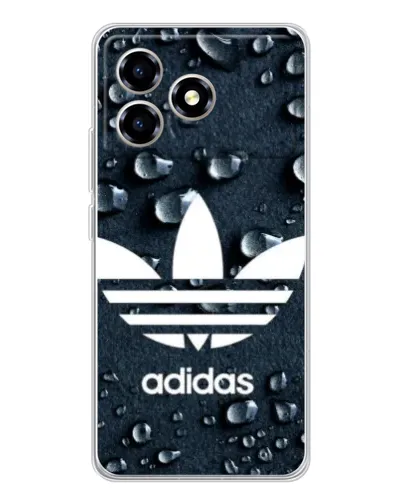 Чехол для ZTE Blade A36 с картинкой «Adidas Trefoil Blue»