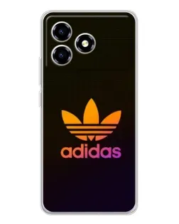 Чехол для ZTE Blade A36 с картинкой «Градиент Adidas»