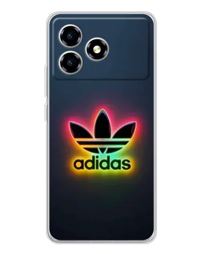 Чехол для ZTE Blade A36 с картинкой «Неоновый Adidas»