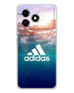 Чехол для ZTE Blade A36 с картинкой «Океанская глубина адидас»