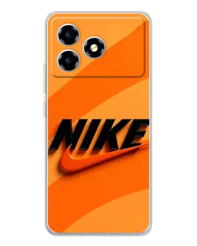 Чехол для ZTE Blade A36 с картинкой «Оранжевый драйв Nike»