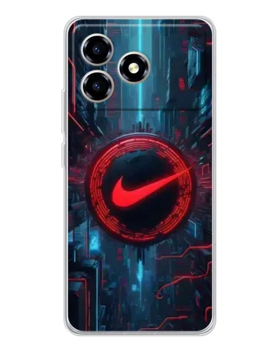 Чехол для ZTE Blade A36 с картинкой «Техногенный стиль Nike»