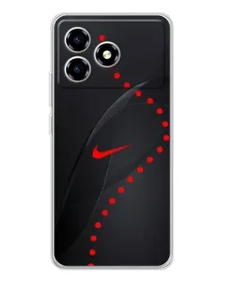 Чехол для ZTE Blade A36 с картинкой «Абстрактный дизайн Nike»
