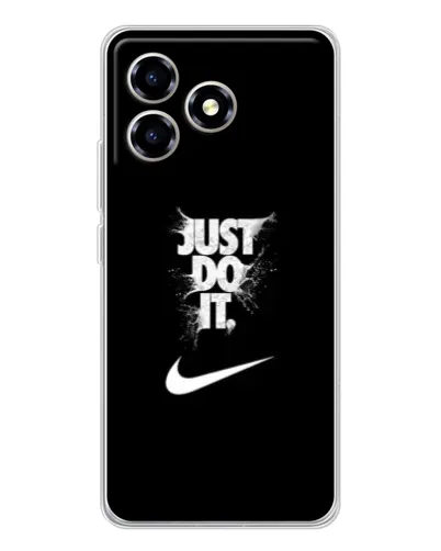 Чехол для ZTE Blade A36 с картинкой «Текстовый принт Nike»