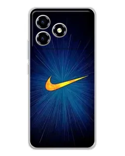 Чехол для ZTE Blade A36 с картинкой «Синий пульс Nike»