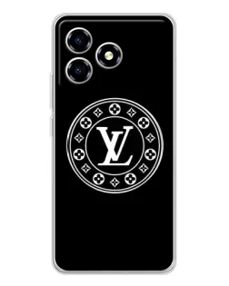 Чехол для ZTE Blade A36 с картинкой «LV — печать стиля»