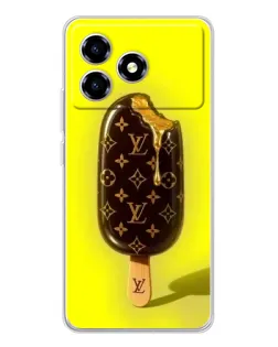 Чехол для ZTE Blade A36 с картинкой «Мороженое от LV»