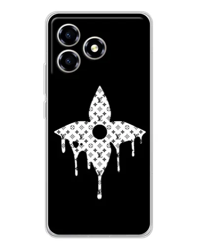 Чехол для ZTE Blade A36 с картинкой «Цветочная монограмма» Чехол для ZTE Blade A36 с картинкой «Цветочная монограмма»