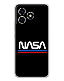 Чохол для ZTE Blade A36 з картинкою «NASA — класика Red Blue» Чохол для ZTE Blade A36 з картинкою «NASA — класика Red Blue»