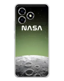 Чехол для ZTE Blade A36 с картинкой «NASA — лунный градиент»