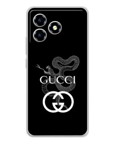 Чехол для ZTE Blade A36 с картинкой «Gucci — серебряная змея» Чехол для ZTE Blade A36 с картинкой «Gucci — серебряная змея»