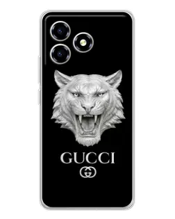 Чехол для ZTE Blade A36 с картинкой «Gucci — серебряный лев» Чехол для ZTE Blade A36 с картинкой «Gucci — серебряный лев»