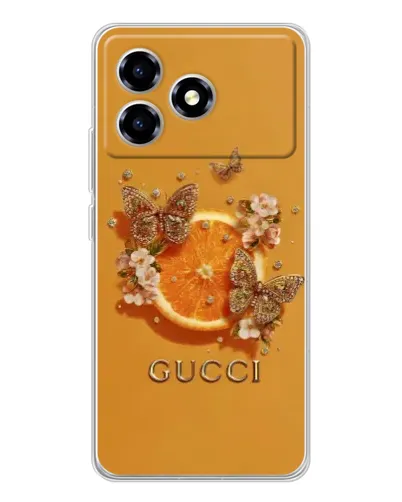 Чехол для ZTE Blade A36 с картинкой «Gucci — золотые бабочки» Чехол для ZTE Blade A36 с картинкой «Gucci — золотые бабочки»