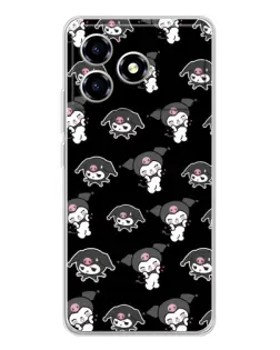 Чехол для ZTE Blade A36 с картинкой «Черный паттерн Kuromi» Чехол для ZTE Blade A36 с картинкой «Черный паттерн Kuromi»