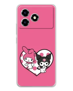 Чехол для ZTE Blade A36 с картинкой «Kuromi и My Melody» Чехол для ZTE Blade A36 с картинкой «Kuromi и My Melody»
