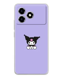 Чехол для ZTE Blade A36 с картинкой «Kuromi — фиолетовый минимализм» Чехол для ZTE Blade A36 с картинкой «Kuromi — фиолетовый минимализм»